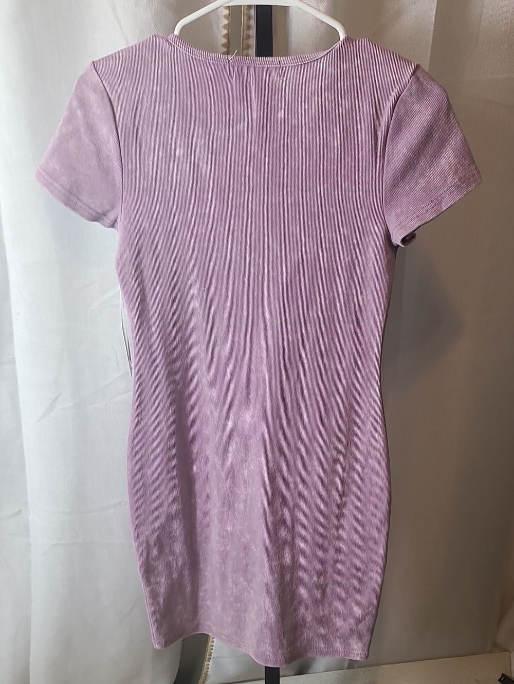Madden Girl ribbed knit short-sleeve mini bodycon Dress Med.  New - Picture 4 of 4